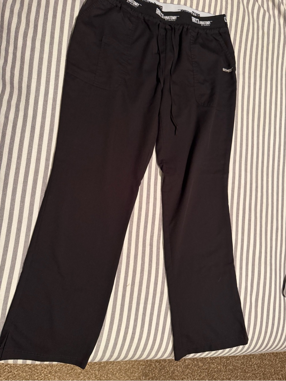 Women’s Black Drawstring Scrub Pants - Grey’s Anatomy